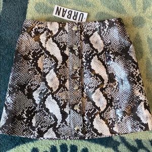 Urban Outfitters snake skin skirt